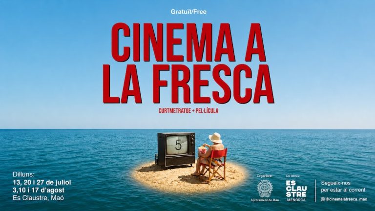 CINEMA A LA FRESCA
Tots els dilluns d’entre juliol i agost, a les 21.30h